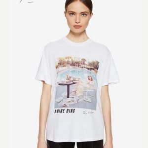 Mint Condition Anine Bing Terry O’Neill Fay Dunaway Lili tee, white large $120